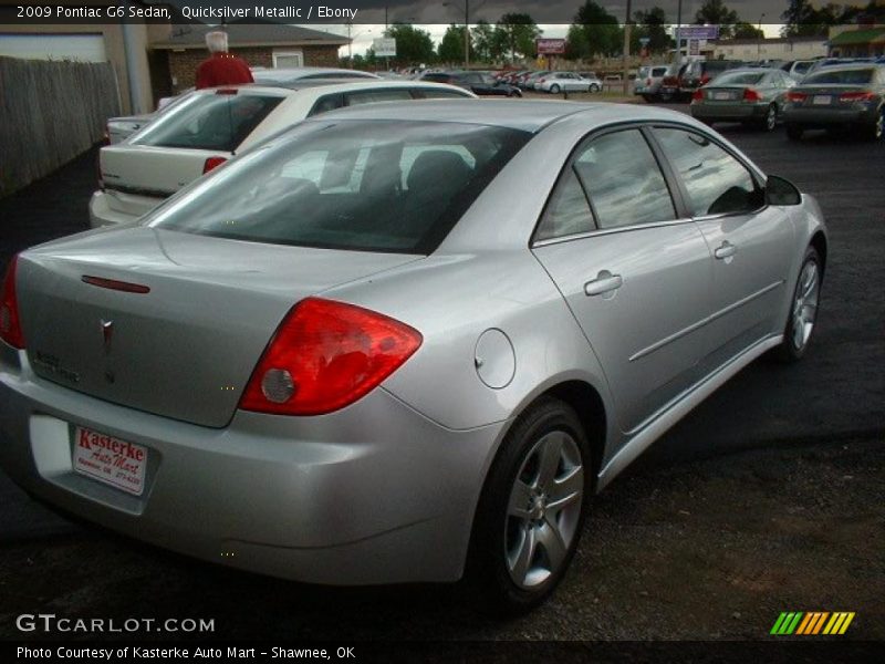 Quicksilver Metallic / Ebony 2009 Pontiac G6 Sedan