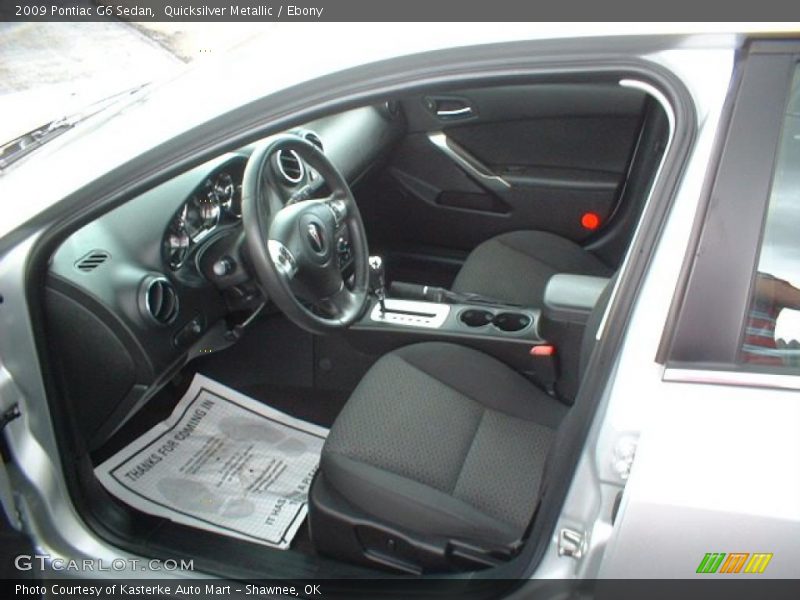 Quicksilver Metallic / Ebony 2009 Pontiac G6 Sedan