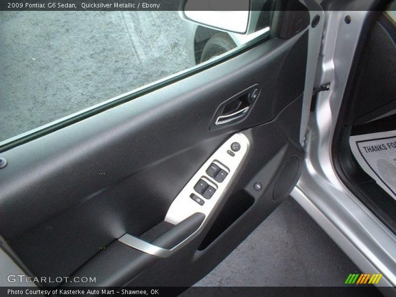 Quicksilver Metallic / Ebony 2009 Pontiac G6 Sedan