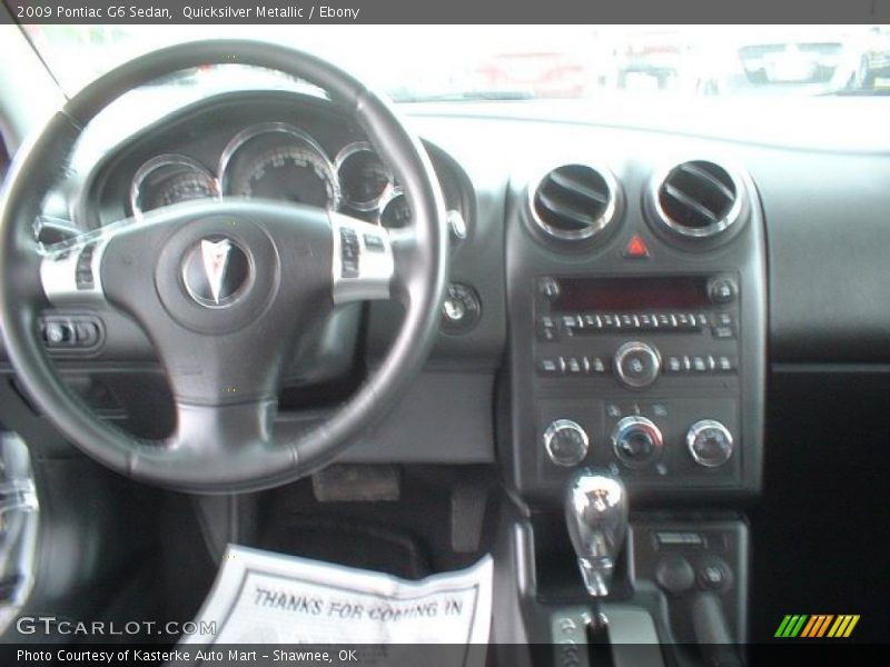 Quicksilver Metallic / Ebony 2009 Pontiac G6 Sedan