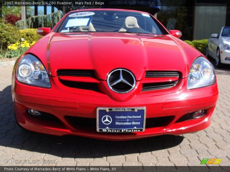 Mars Red / Beige 2007 Mercedes-Benz SLK 280 Roadster