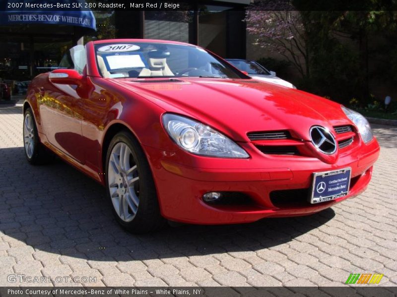 Mars Red / Beige 2007 Mercedes-Benz SLK 280 Roadster