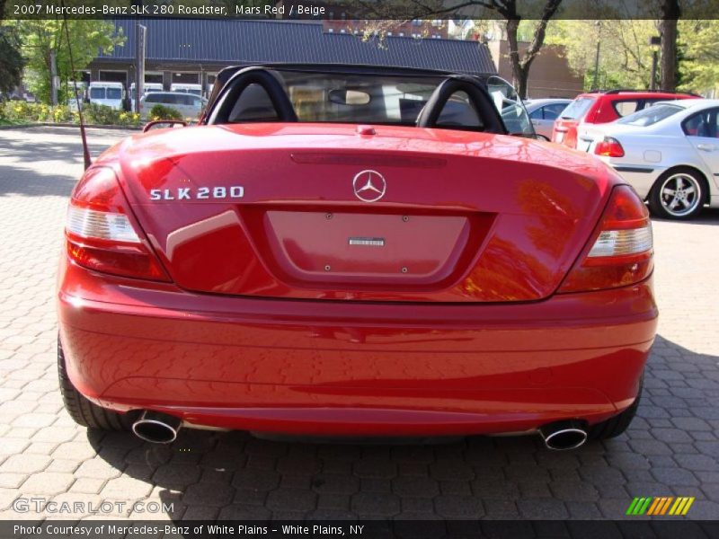 Mars Red / Beige 2007 Mercedes-Benz SLK 280 Roadster