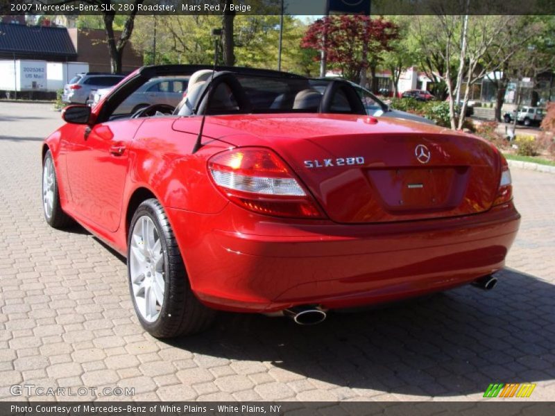 Mars Red / Beige 2007 Mercedes-Benz SLK 280 Roadster