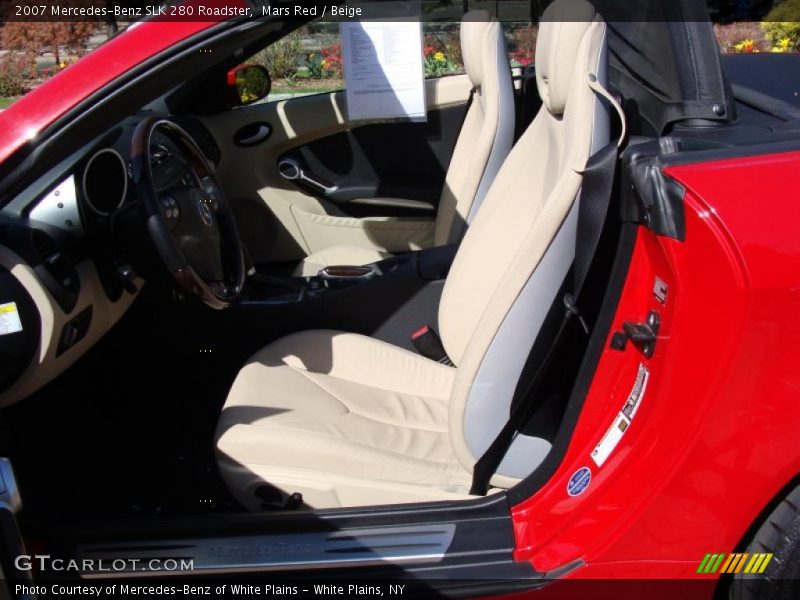 Mars Red / Beige 2007 Mercedes-Benz SLK 280 Roadster