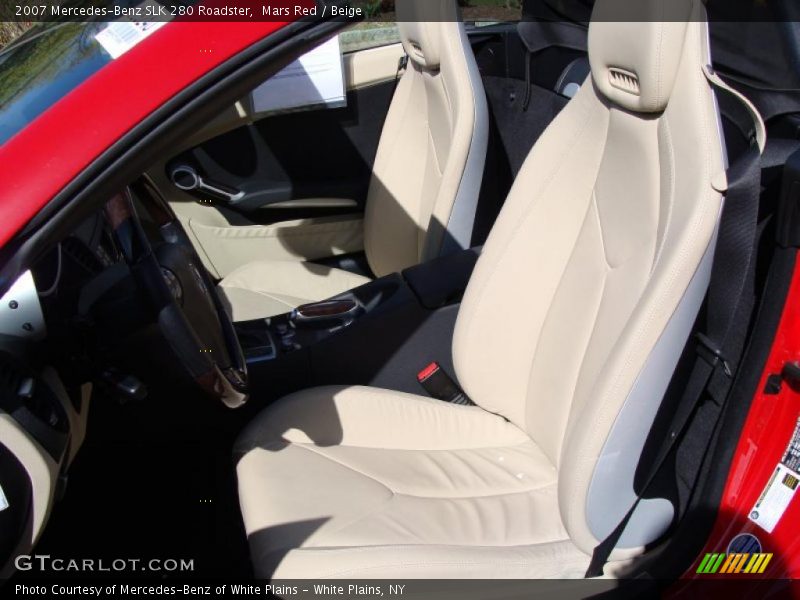 Mars Red / Beige 2007 Mercedes-Benz SLK 280 Roadster