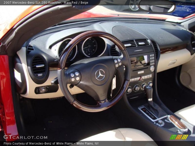 Mars Red / Beige 2007 Mercedes-Benz SLK 280 Roadster