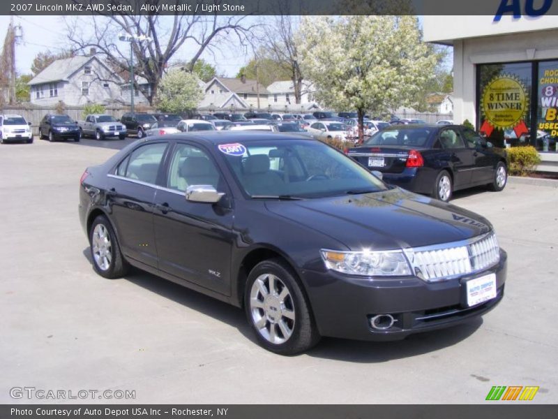 Alloy Metallic / Light Stone 2007 Lincoln MKZ AWD Sedan