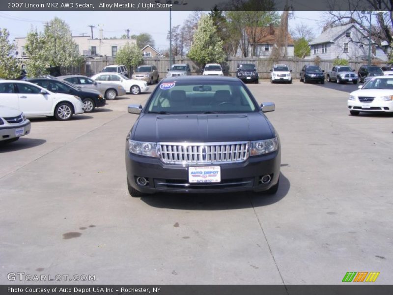 Alloy Metallic / Light Stone 2007 Lincoln MKZ AWD Sedan