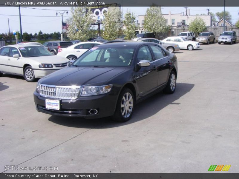 Alloy Metallic / Light Stone 2007 Lincoln MKZ AWD Sedan