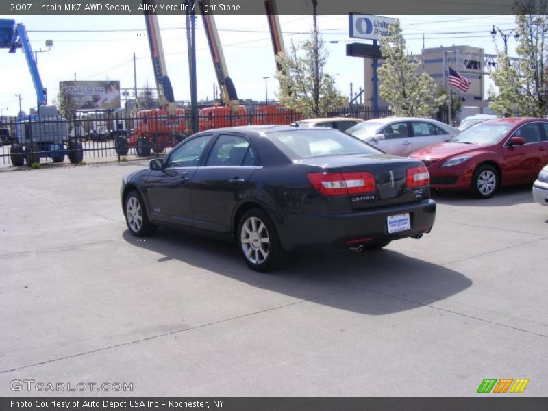 Alloy Metallic / Light Stone 2007 Lincoln MKZ AWD Sedan