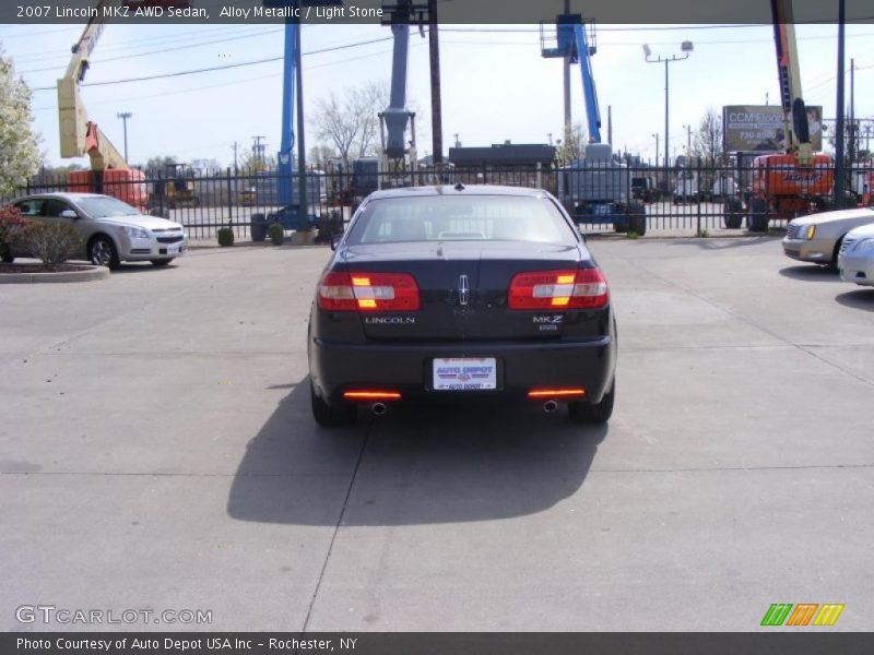Alloy Metallic / Light Stone 2007 Lincoln MKZ AWD Sedan
