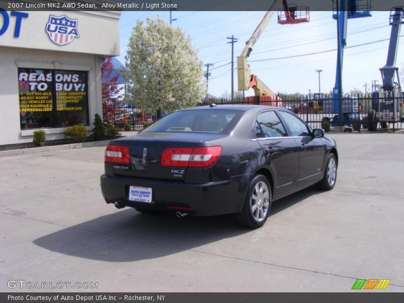 Alloy Metallic / Light Stone 2007 Lincoln MKZ AWD Sedan