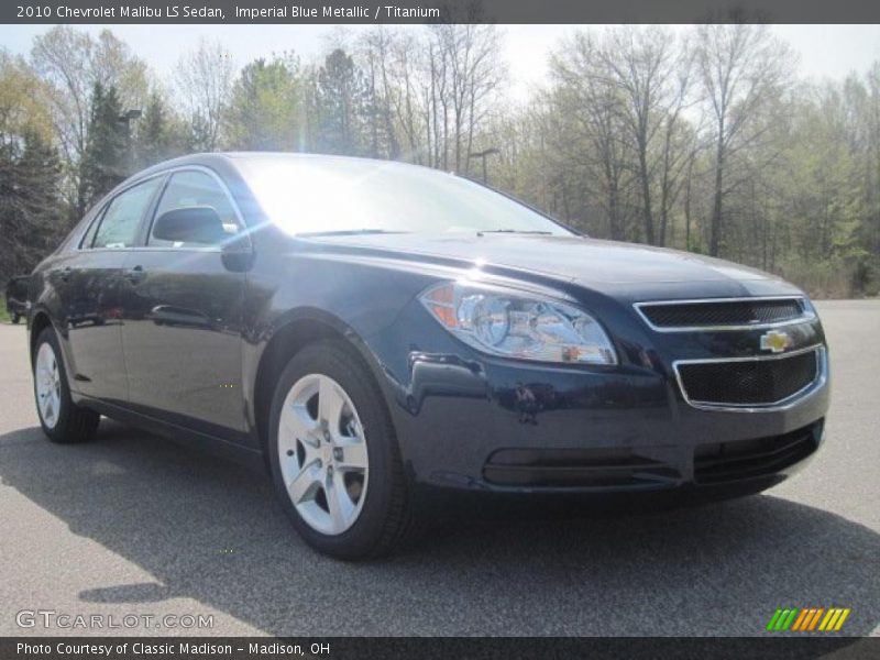 Imperial Blue Metallic / Titanium 2010 Chevrolet Malibu LS Sedan