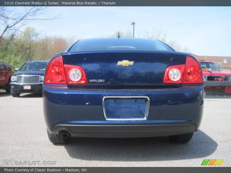 Imperial Blue Metallic / Titanium 2010 Chevrolet Malibu LS Sedan