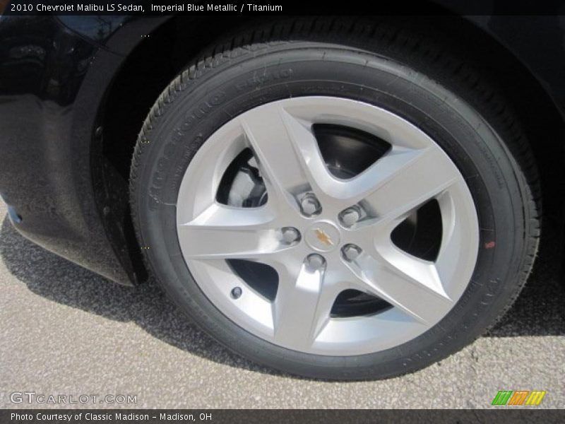 Imperial Blue Metallic / Titanium 2010 Chevrolet Malibu LS Sedan