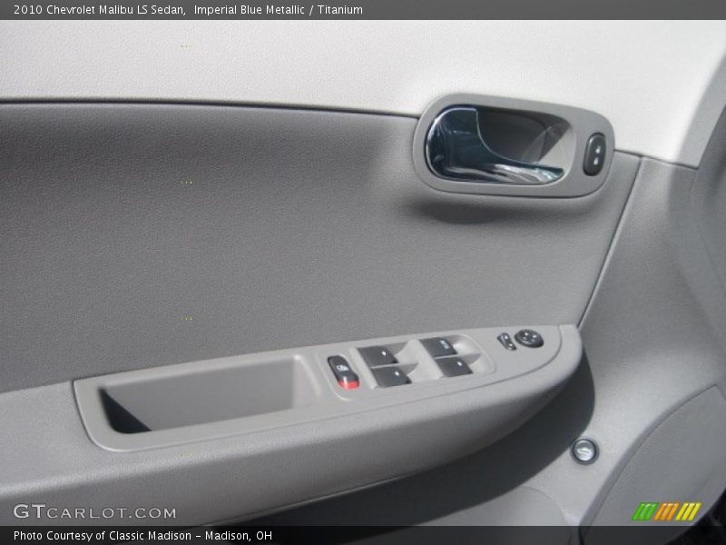 Imperial Blue Metallic / Titanium 2010 Chevrolet Malibu LS Sedan