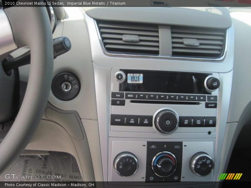 Imperial Blue Metallic / Titanium 2010 Chevrolet Malibu LS Sedan