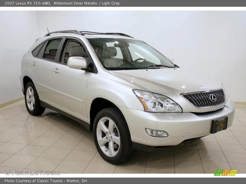 Millennium Silver Metallic / Light Gray 2007 Lexus RX 350 AWD