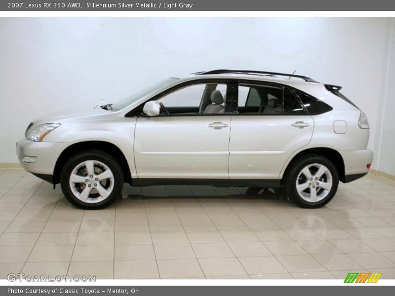 Millennium Silver Metallic / Light Gray 2007 Lexus RX 350 AWD