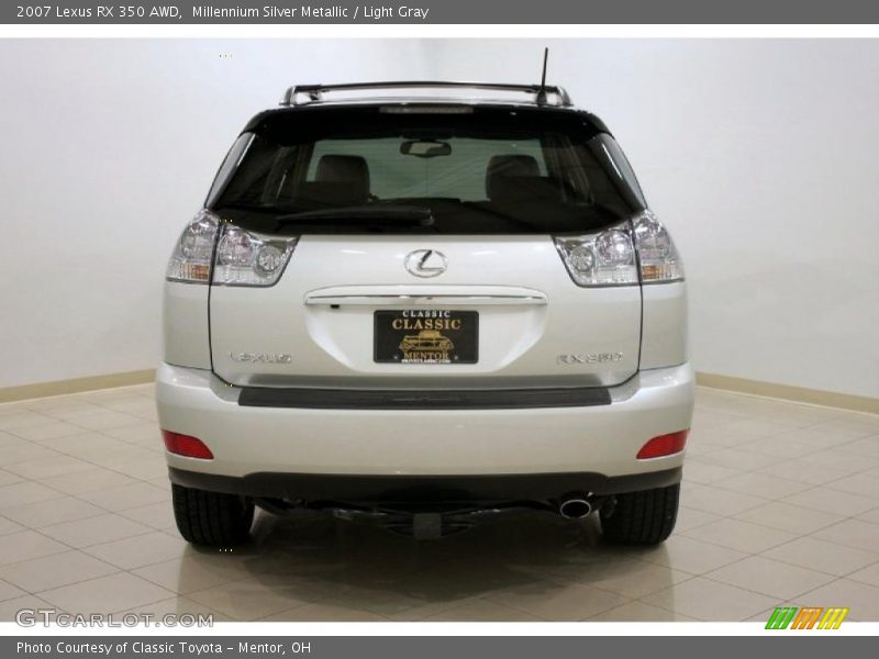 Millennium Silver Metallic / Light Gray 2007 Lexus RX 350 AWD