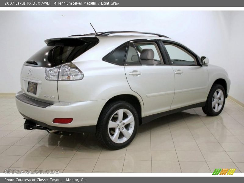 Millennium Silver Metallic / Light Gray 2007 Lexus RX 350 AWD