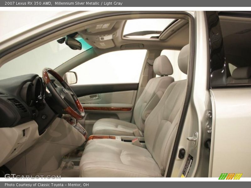 Millennium Silver Metallic / Light Gray 2007 Lexus RX 350 AWD