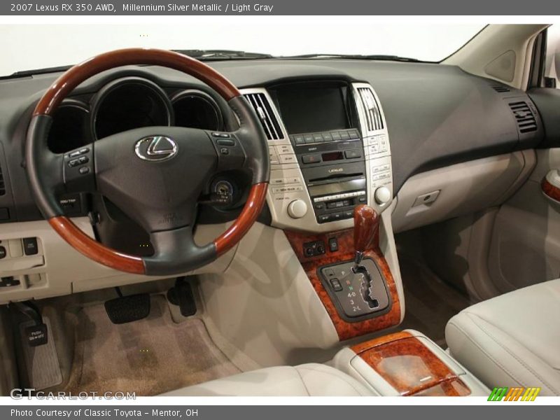 Millennium Silver Metallic / Light Gray 2007 Lexus RX 350 AWD
