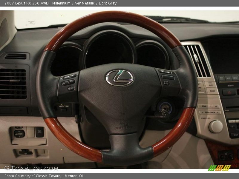 Millennium Silver Metallic / Light Gray 2007 Lexus RX 350 AWD