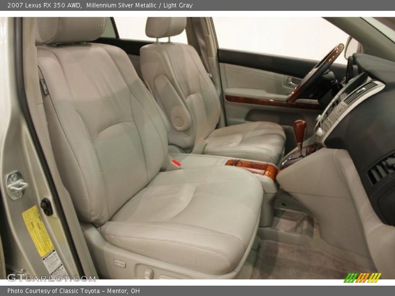 Millennium Silver Metallic / Light Gray 2007 Lexus RX 350 AWD