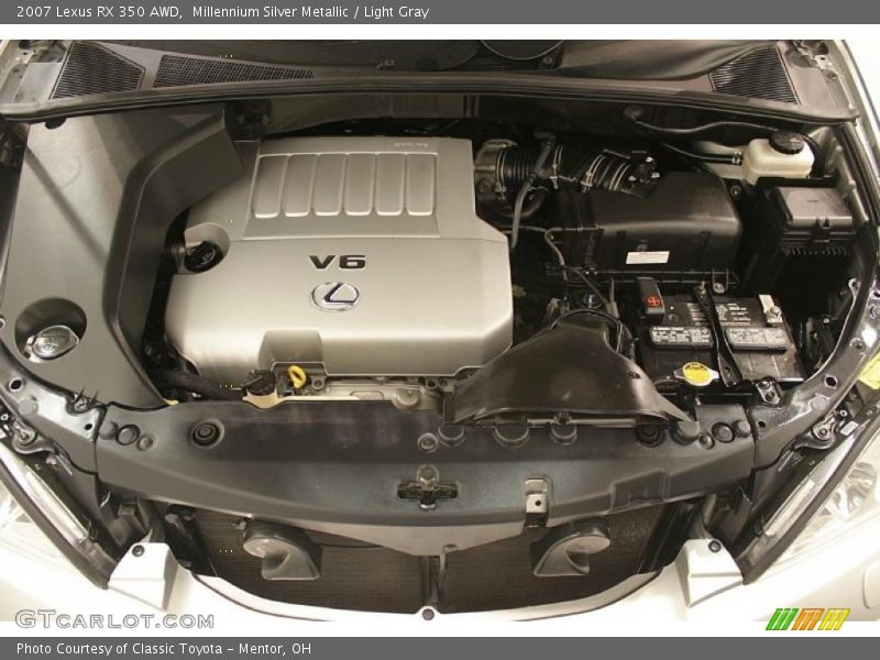 Millennium Silver Metallic / Light Gray 2007 Lexus RX 350 AWD