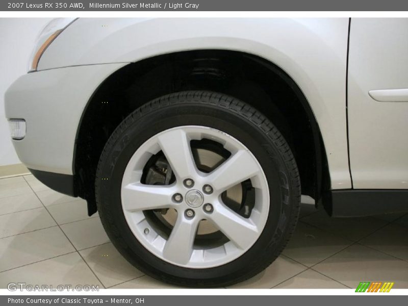 Millennium Silver Metallic / Light Gray 2007 Lexus RX 350 AWD