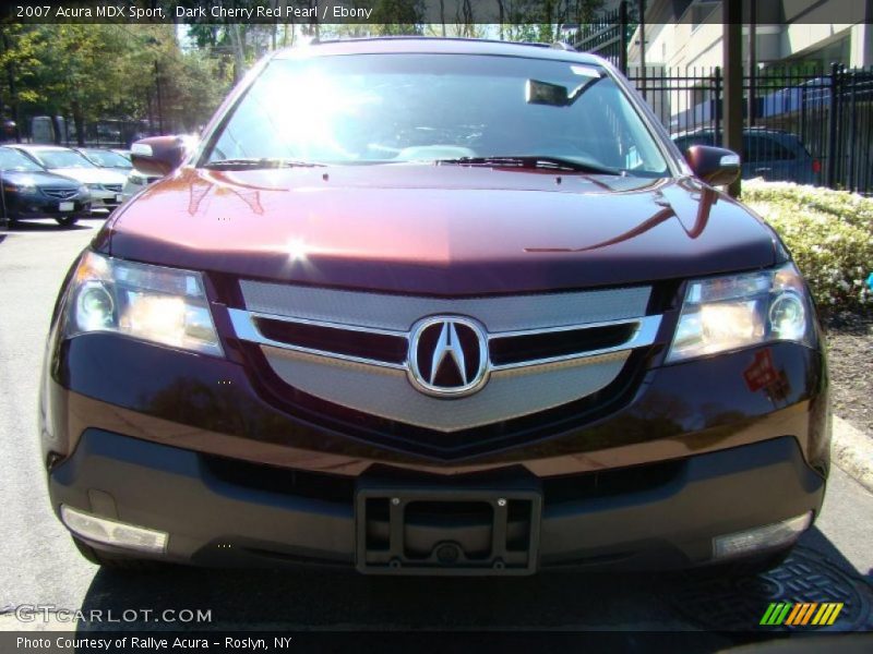 Dark Cherry Red Pearl / Ebony 2007 Acura MDX Sport