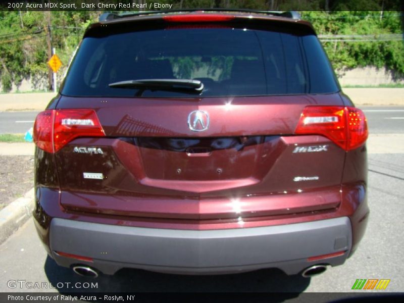Dark Cherry Red Pearl / Ebony 2007 Acura MDX Sport