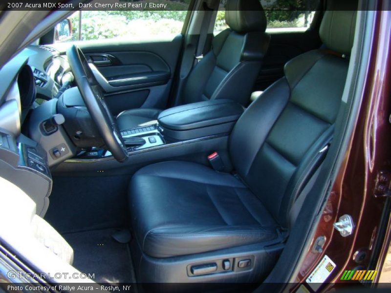 Dark Cherry Red Pearl / Ebony 2007 Acura MDX Sport