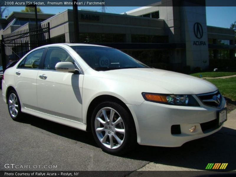 Premium White Pearl / Parchment 2008 Acura TSX Sedan