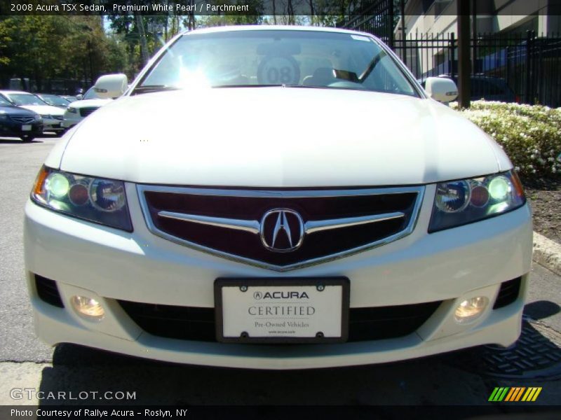 Premium White Pearl / Parchment 2008 Acura TSX Sedan