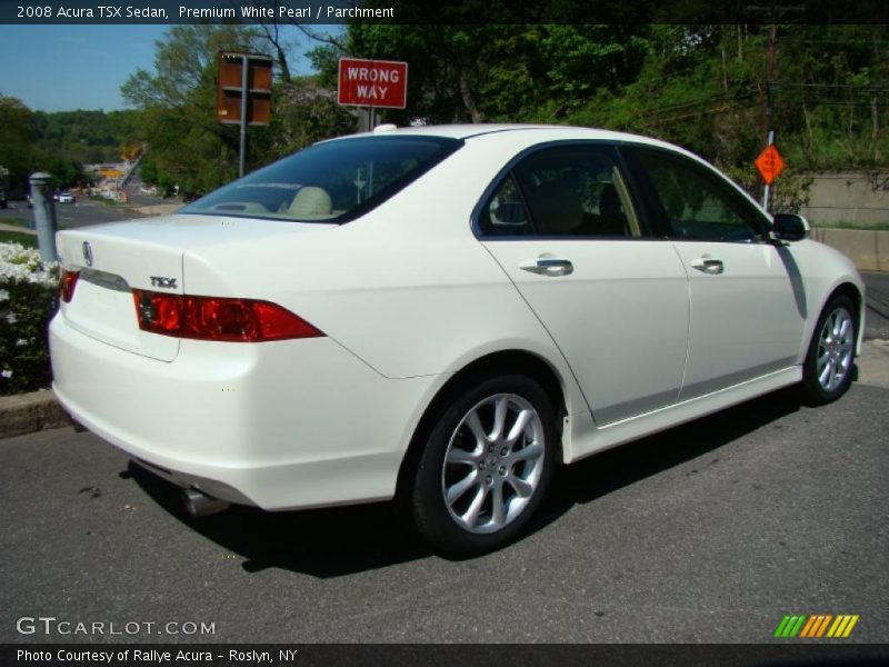 Premium White Pearl / Parchment 2008 Acura TSX Sedan