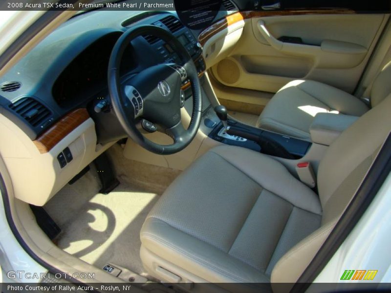 Premium White Pearl / Parchment 2008 Acura TSX Sedan