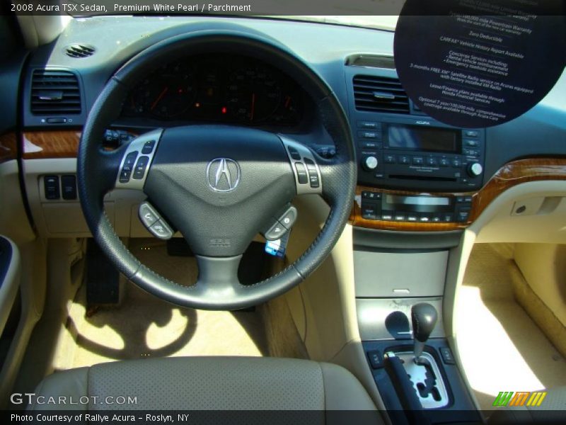 Premium White Pearl / Parchment 2008 Acura TSX Sedan