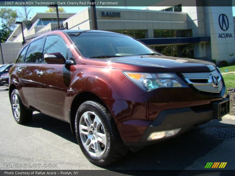 Dark Cherry Red Pearl / Parchment 2007 Acura MDX Technology