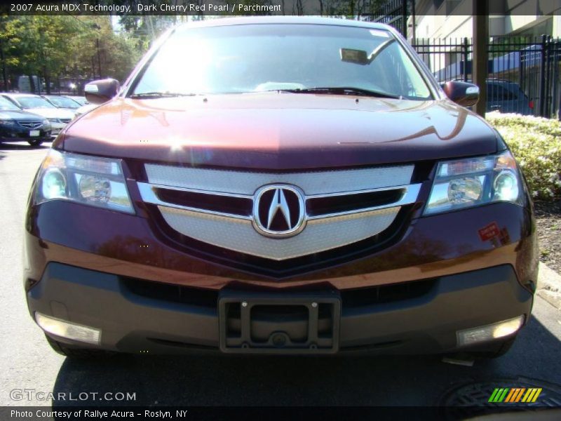 Dark Cherry Red Pearl / Parchment 2007 Acura MDX Technology