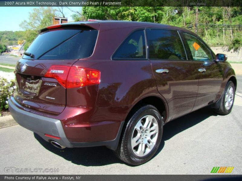 Dark Cherry Red Pearl / Parchment 2007 Acura MDX Technology