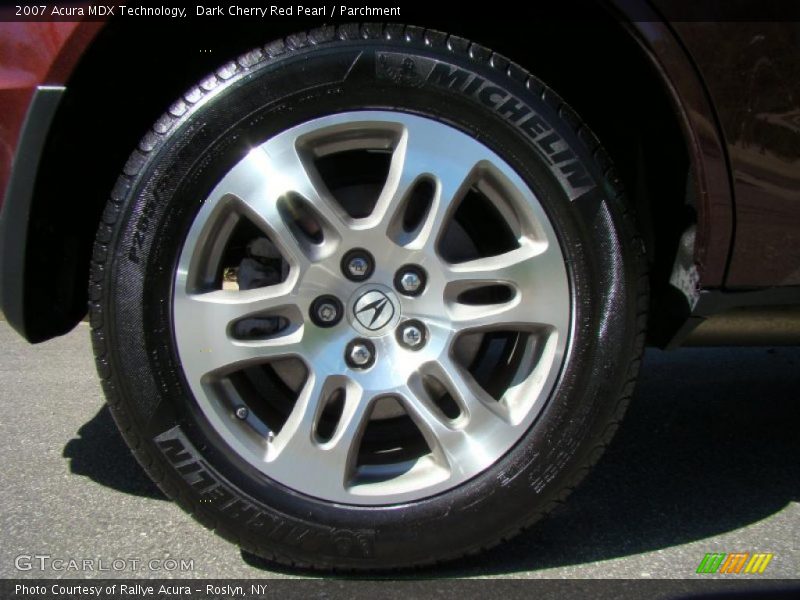 Dark Cherry Red Pearl / Parchment 2007 Acura MDX Technology