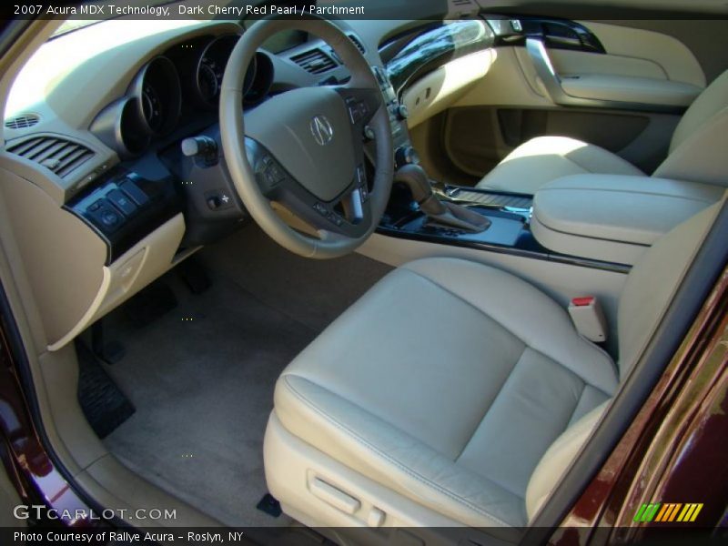Dark Cherry Red Pearl / Parchment 2007 Acura MDX Technology