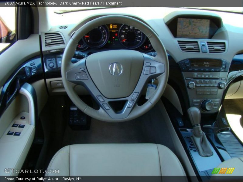 Dark Cherry Red Pearl / Parchment 2007 Acura MDX Technology