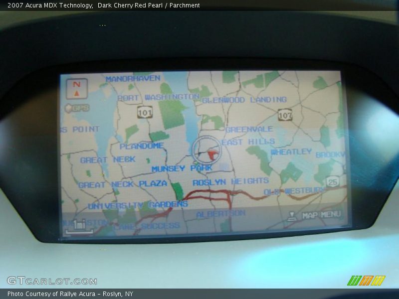 Dark Cherry Red Pearl / Parchment 2007 Acura MDX Technology