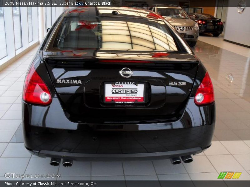 Super Black / Charcoal Black 2008 Nissan Maxima 3.5 SE