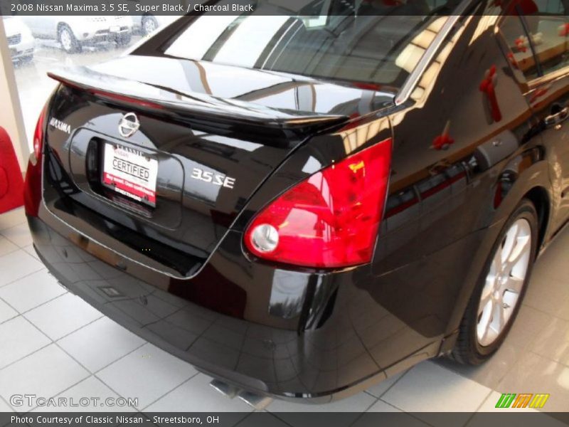 Super Black / Charcoal Black 2008 Nissan Maxima 3.5 SE