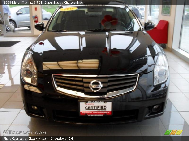 Super Black / Charcoal Black 2008 Nissan Maxima 3.5 SE